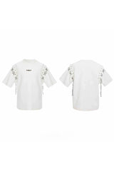 デコンストラクテッドストラップカットアウトTシャツ