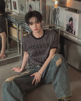 リンザー レタリング カラー マッチング ショート スリーブ Tシャツ