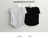 デーモスパンボタンショートスリーブTシャツ