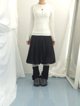 soft tulip pleats skirt