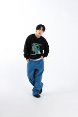 Collaboration Graphic Print Sweatshirt | Hyeonsu × VENHIT