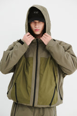 SPECIAL HOODED SEAM SEALING JACKET KHAKI