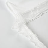 オフショルダーレースストラップロングスリーブTシャツ