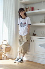 26SS★ スタンプクラブリンガー半袖Tシャツ