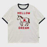 MELLOW DREAM ユニコーンリンガー ハーフスリーブTシャツ