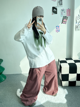 コーデュロイスナップバルーンパンツ💚🩷🤎 - 7 カラーズ