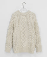 Hanme Cable Round Wool Knit