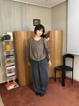 Loose wide slacks