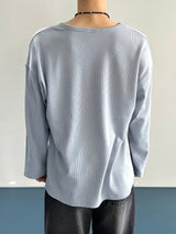Module ベーシックワッフル Uniqlo ロングスリーブ 4C