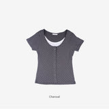 Belly Dot Layered Cardigan