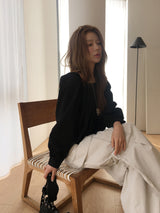 Piano puff blouse