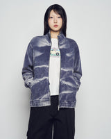 26SS TIE DYE STAND COLLAR ZIP UP