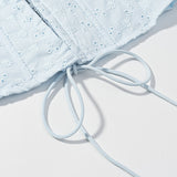Liora Eyelet Ruffle Blouse
