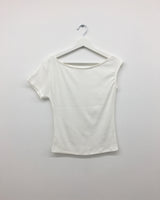 アンバランシードボートネックショートスリーブ(3color)