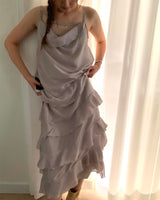 evelyn ruffle long dress