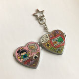 Heart Mirror Keychain/ハートミラーキーホルダー