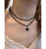 cross dubble necklace (2type)