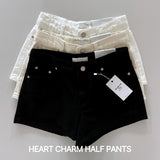 Heart Charm Daily Cotton Shorts 3 Colors