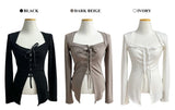 Holy Square Ribbon Corset Long Sleeve T-shirt