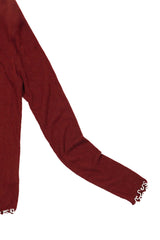 Frill Basic Turtleneck [Wine]