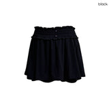 (2color) Smocked Flare Culotte Skirt Pants