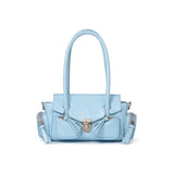 Mini Blue “MALDIVES” Oiled Leather Biker Bag