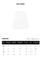 BTB : COMFY BERMUDA SHORTS [SOFT WHITE]