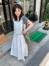 Dressy shirred skirt