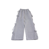 side ribbon sweat pants