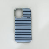 silver cool stripe case (sky blue)