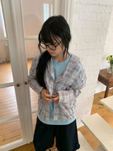 ビジュープ ルーズフィット サマー チェック フード シャツ