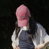 Little-dreamer washed ball cap_red