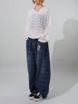 (UNISEX) Sys ルーズシースルーニット