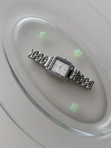 Squared Metal Wrist Watch 2colors