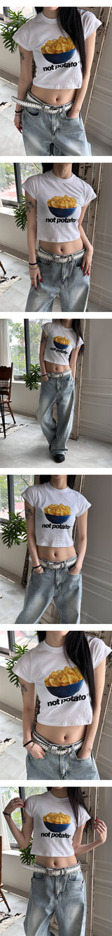 [Unisex] Side curve line wide denim pants(4color)