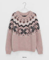 Belhi Hairy Nordic Over Round Knit