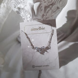 [VIVIZ Eunha Necklace] ヘブンリークリスタルネックレス-シルバー(Regular Length Version)
