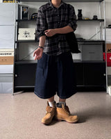 PD ハンドルエンブロイダリーバミューダコットンパンツ