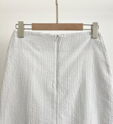 Herrit Seersucker Stripe Long Skirt