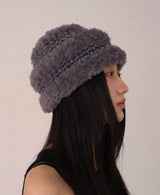  mix fur hat (gray)