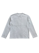 JACQUARD STRIPE TOTEM PRINT CUFF HOLLOW EMBROIDERY RAW-EDGE BASE LAYER LONG SLEEVE