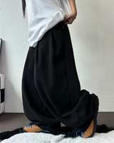 10000ソルド❤バックフロントツーピンタックバルーンオーバーパンツ🩶🖤2カラー🩶S-XL