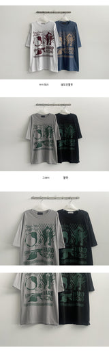 セリレタリングショートスリーブTシャツ (4 colors)