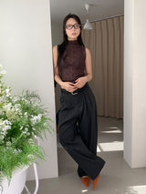 STRIPE TWILL BALLOON SLACKS (2C)
