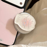 マザーオブパール フィッシュ ゴールドフレーム マグネティック iPhone ケース