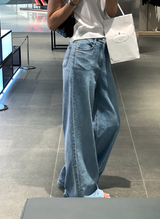ステイ 536 リネンワイドデニムパンツ/ 1 color