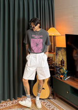 Half-Banded Two-Tuck Wide Shorts 4COLOR