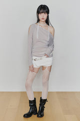 RUBY HOOK SHORTS (SS ver.) white