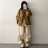 Dub boxy zipper collar jacket