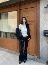 Winter Halo Long Hair Collar Fur Jacket